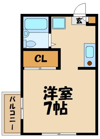 クリスタルハイムIIの物件間取画像